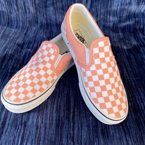 VANS Classic Checkboard Slip On Sneakers Women 6.5